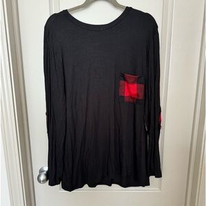 Zenana Long Sleeve Buffalo Plaid Top